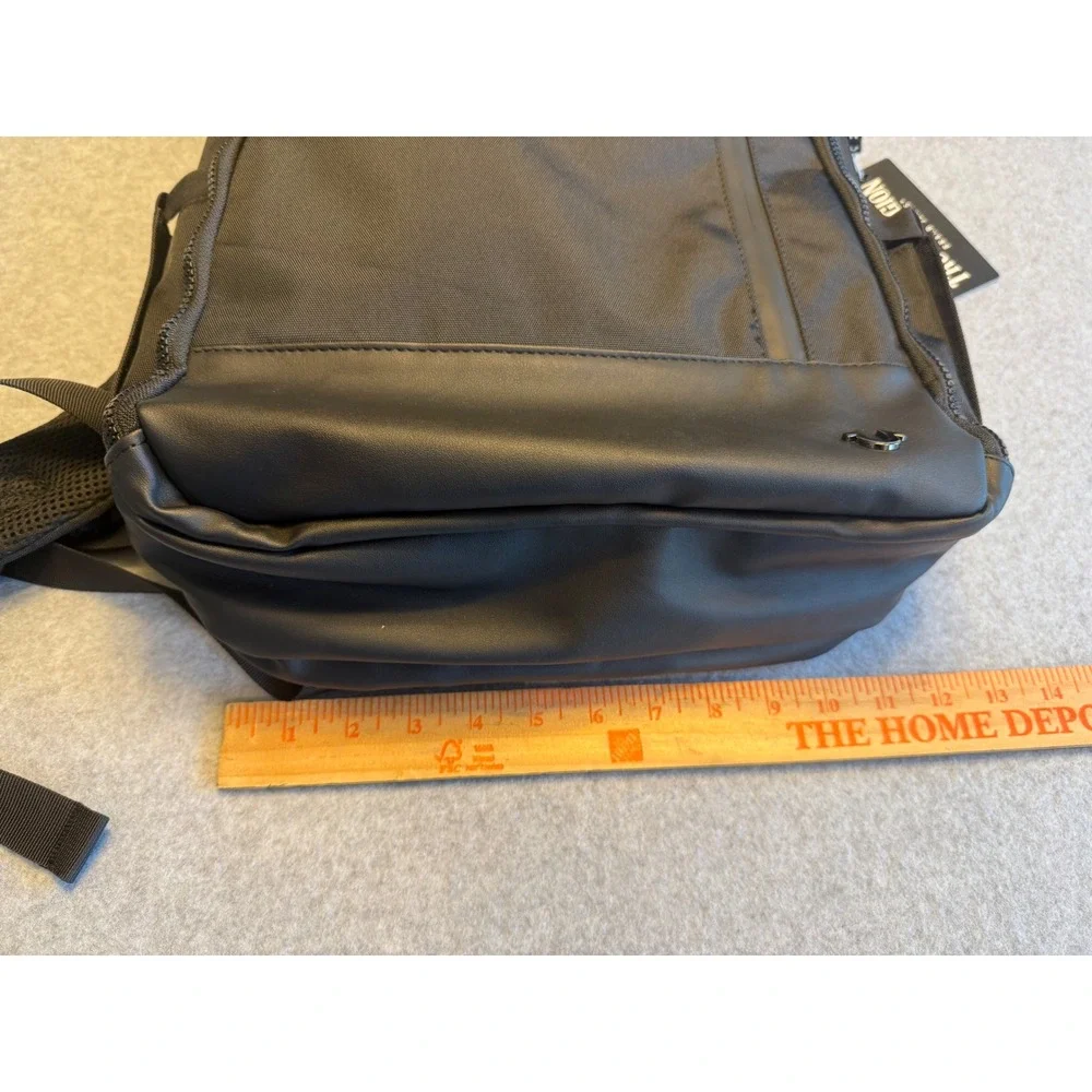 True Religion Commuter Backpack Mens OS Black 16in Laptop Sleeve TR105081 NWT
